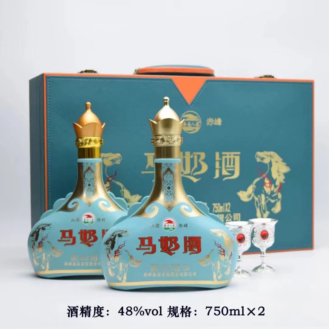 马奶酒内蒙古草原特产奶酒低度高度酒整箱套马人家马奶酒