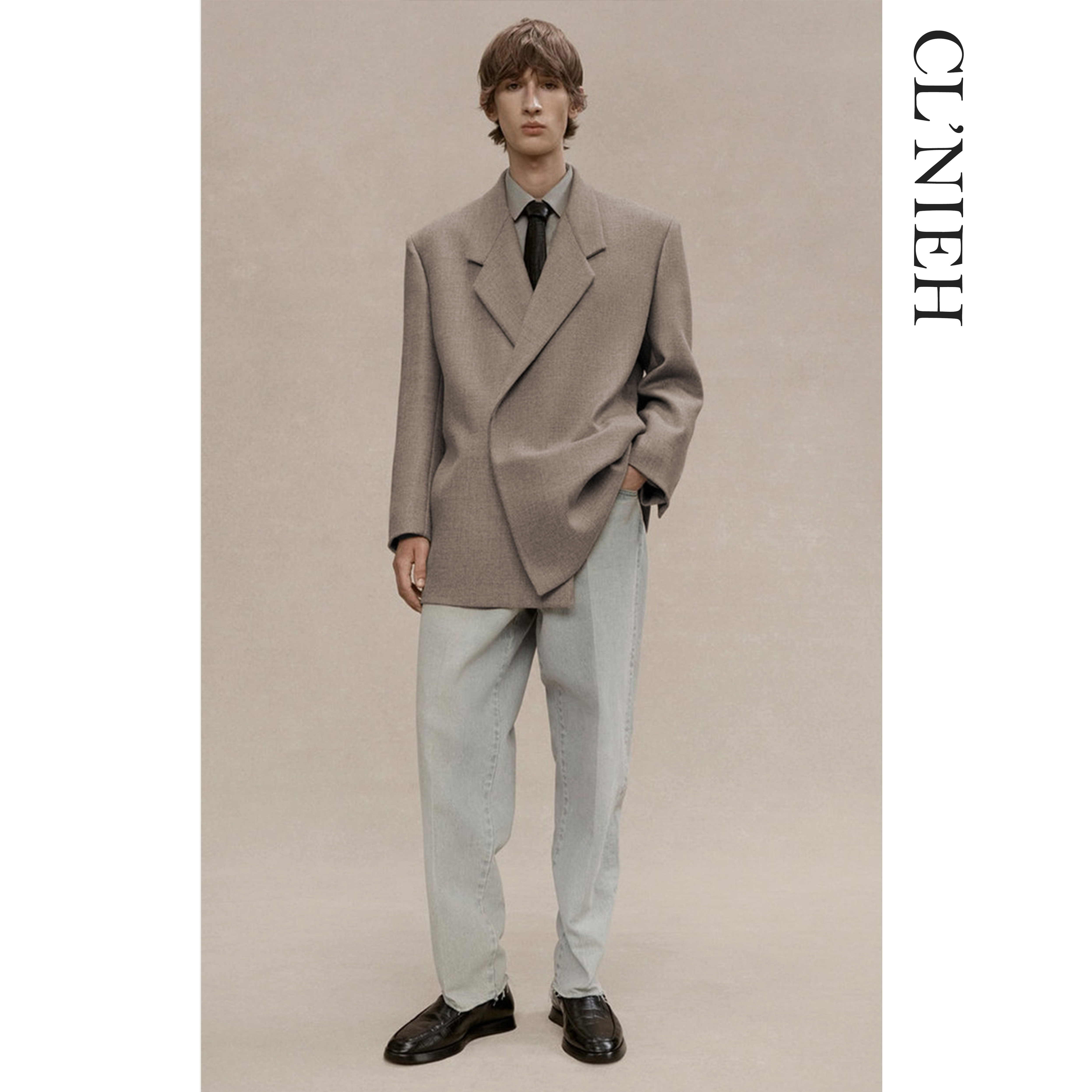 CLNIEH| 静奢老钱风日本进口面料宾霸里布廓型立裁“人生西服”