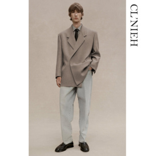 人生西服 CLNIEH 静奢老钱风日本进口面料宾霸里布廓型立裁
