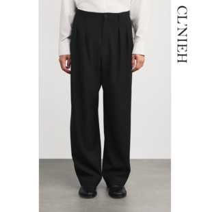 CLNIEH 静奢ROW风650G意大利进口VBC全羊毛面料CORLEY双色西裤