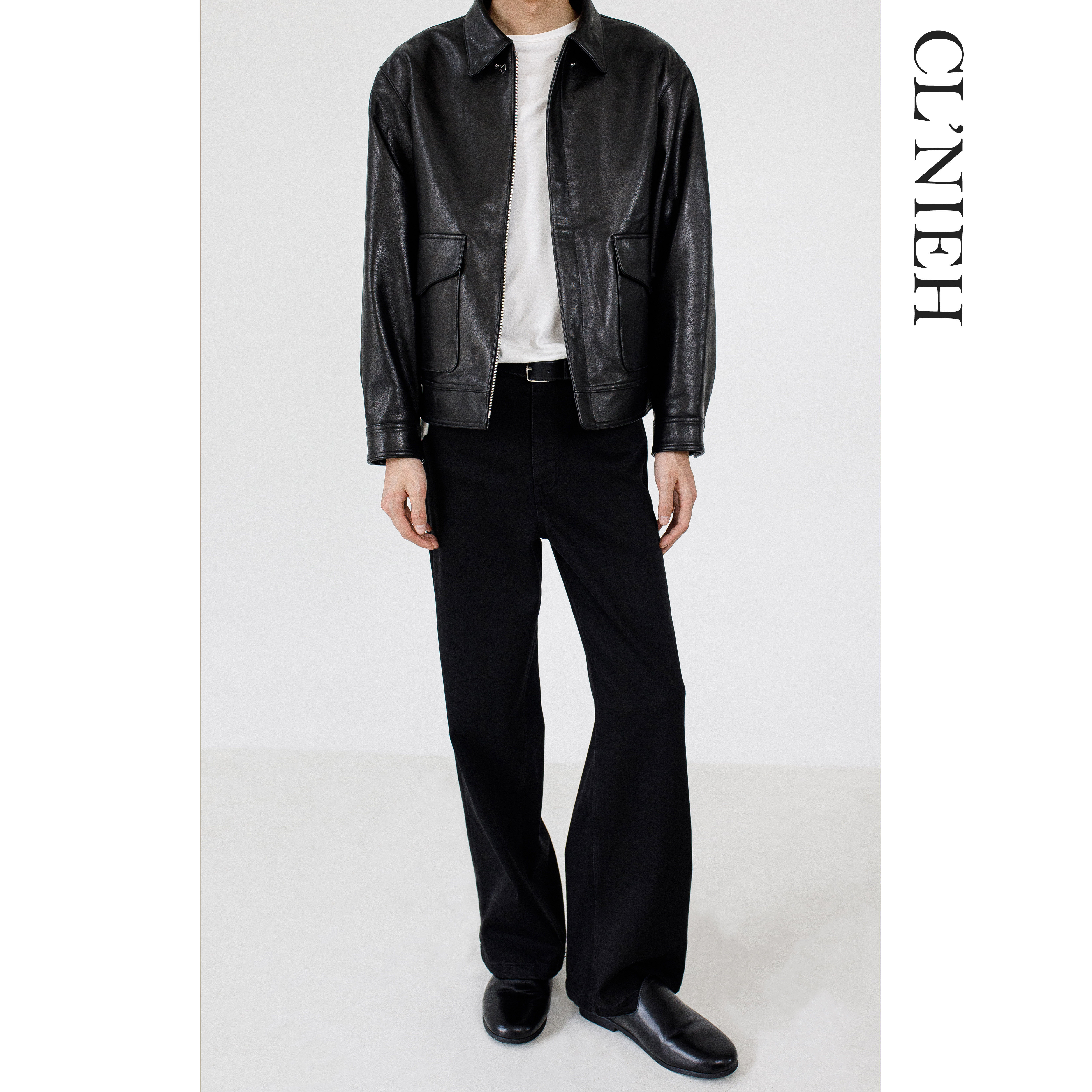 CLNIEH | 土耳其成品进口头层轻涂植鞣羊皮改良版A2廓型夹克