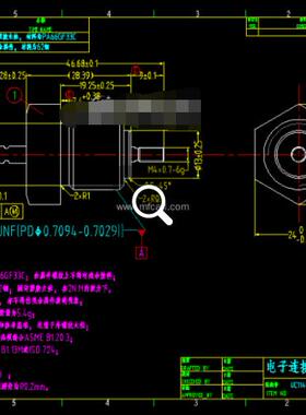 各种连接器autoCAD图纸及UG，solidwork格式 图纸