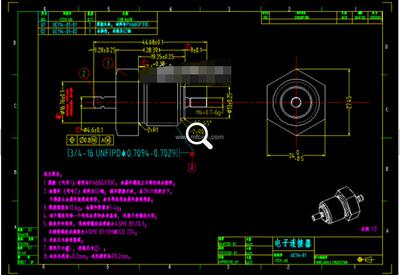 各种连接器autoCAD图纸及UG，solidwork格式 图纸