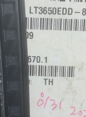 LT3650EDD-8.4#TRPBF 丝印LFGR 全新原装正品实图 DFN12 电池管理