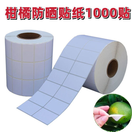 柑橘防晒贴纸沃柑桔子水