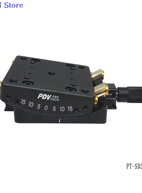 PT-SD308精密手动位移台弧摆台/测角仪摆动平台俯仰台