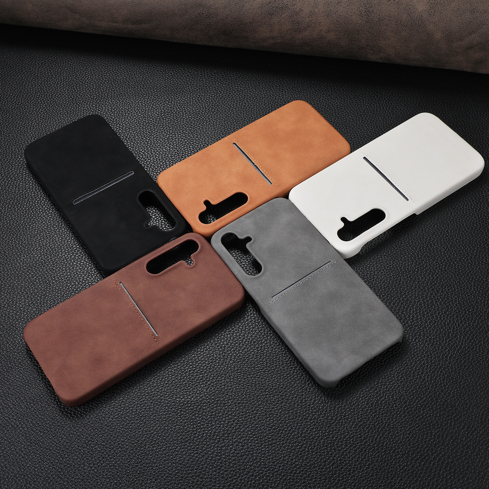 A55肤感商务防摔半包保护套