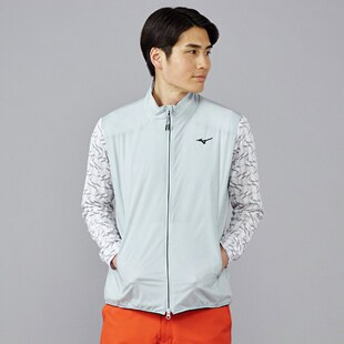日本25年秋冬款美津浓Mizuno男士高尔夫服装弹力柔软保暖轻盈马甲