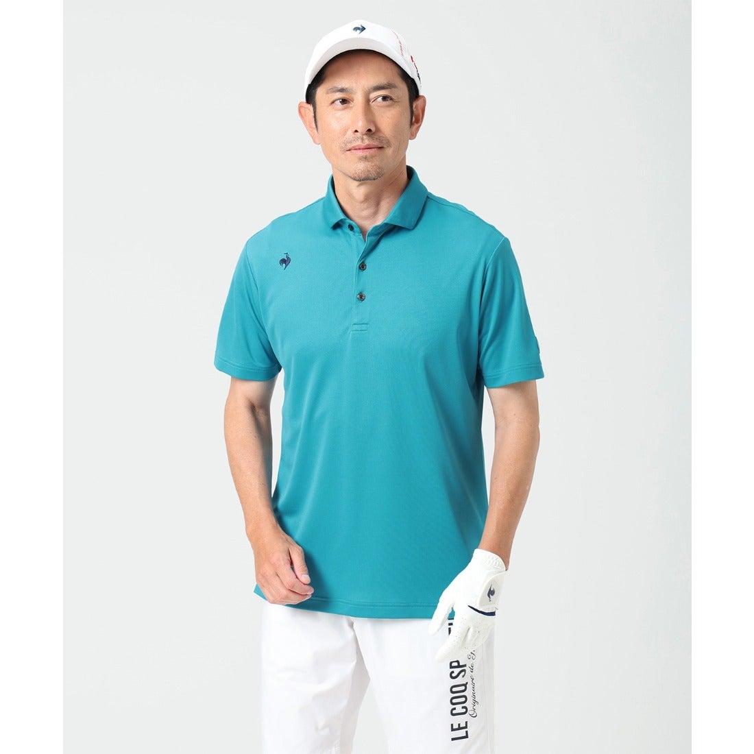 日本26春夏Le Coq公鸡乐卡克男士高尔夫服装经典印花时尚吸汗短袖