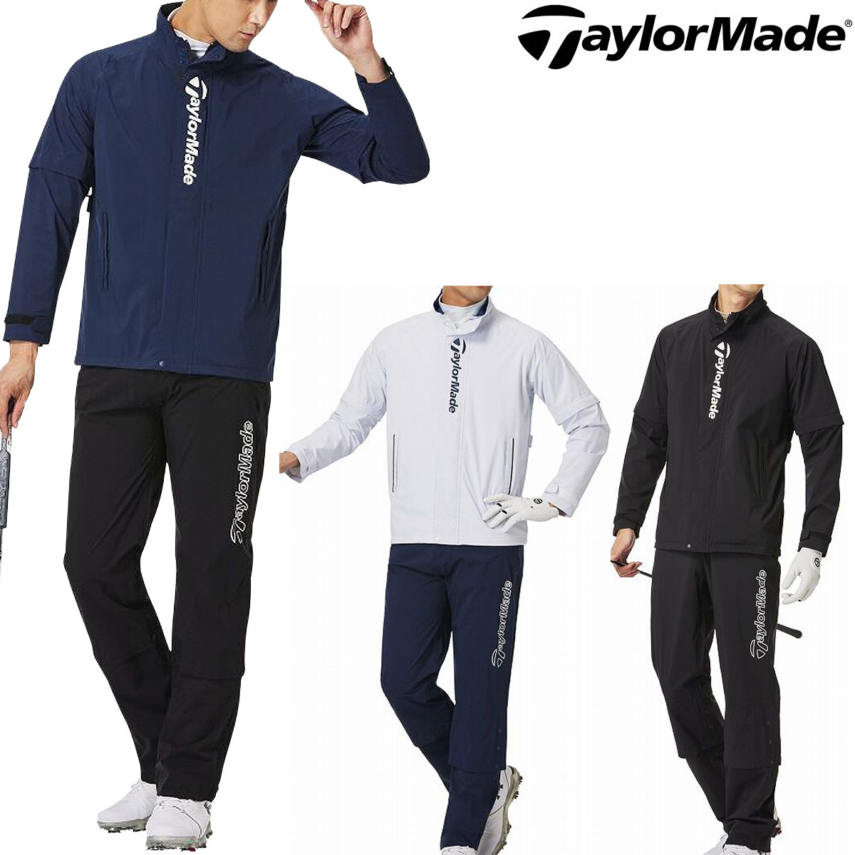 日本代购Taylormade泰勒梅高尔夫服装男女同款防风雨衣防雨套装