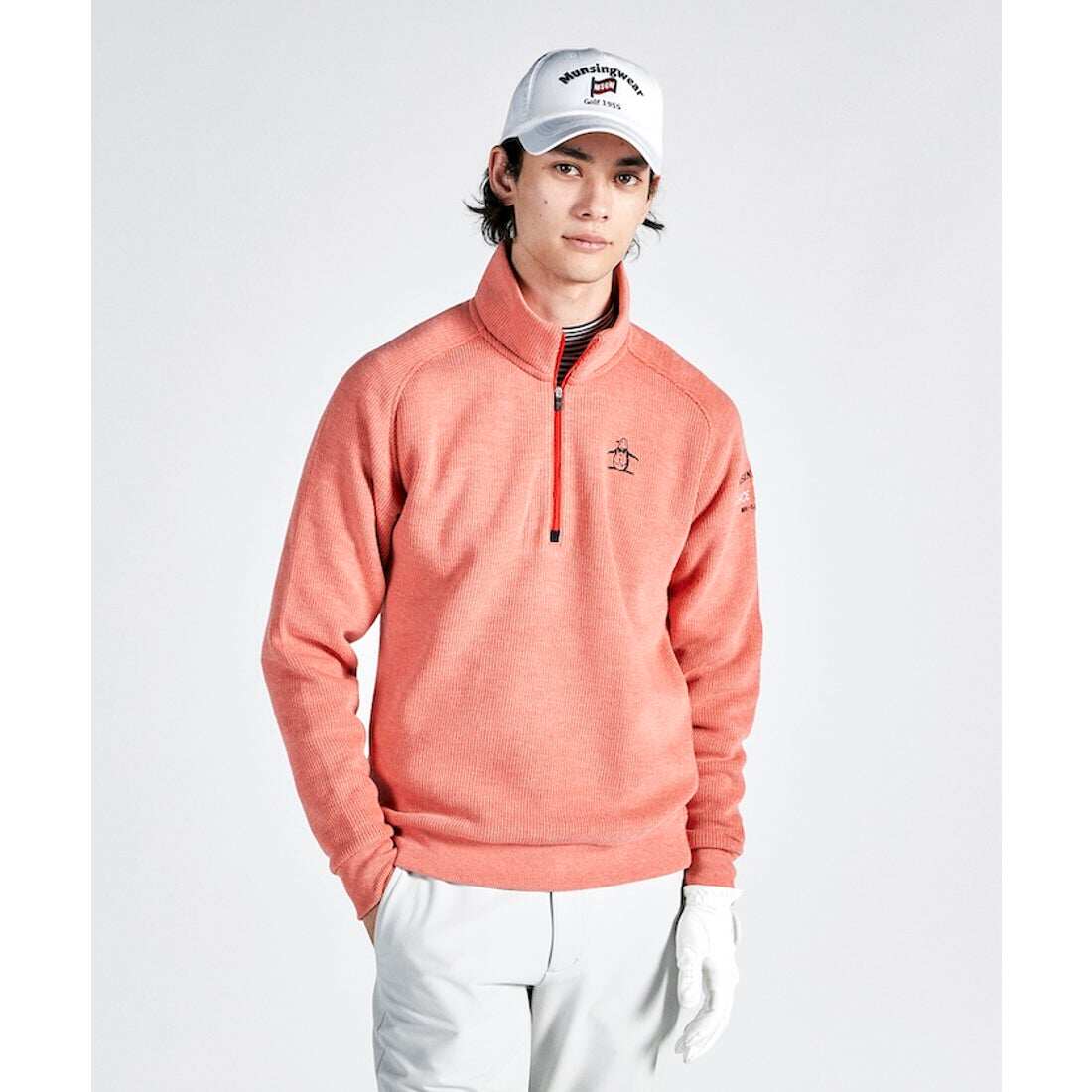 24冬日本代购MUNSINGWEAR/万星威高尔夫服装男士长袖吸湿发热上衣
