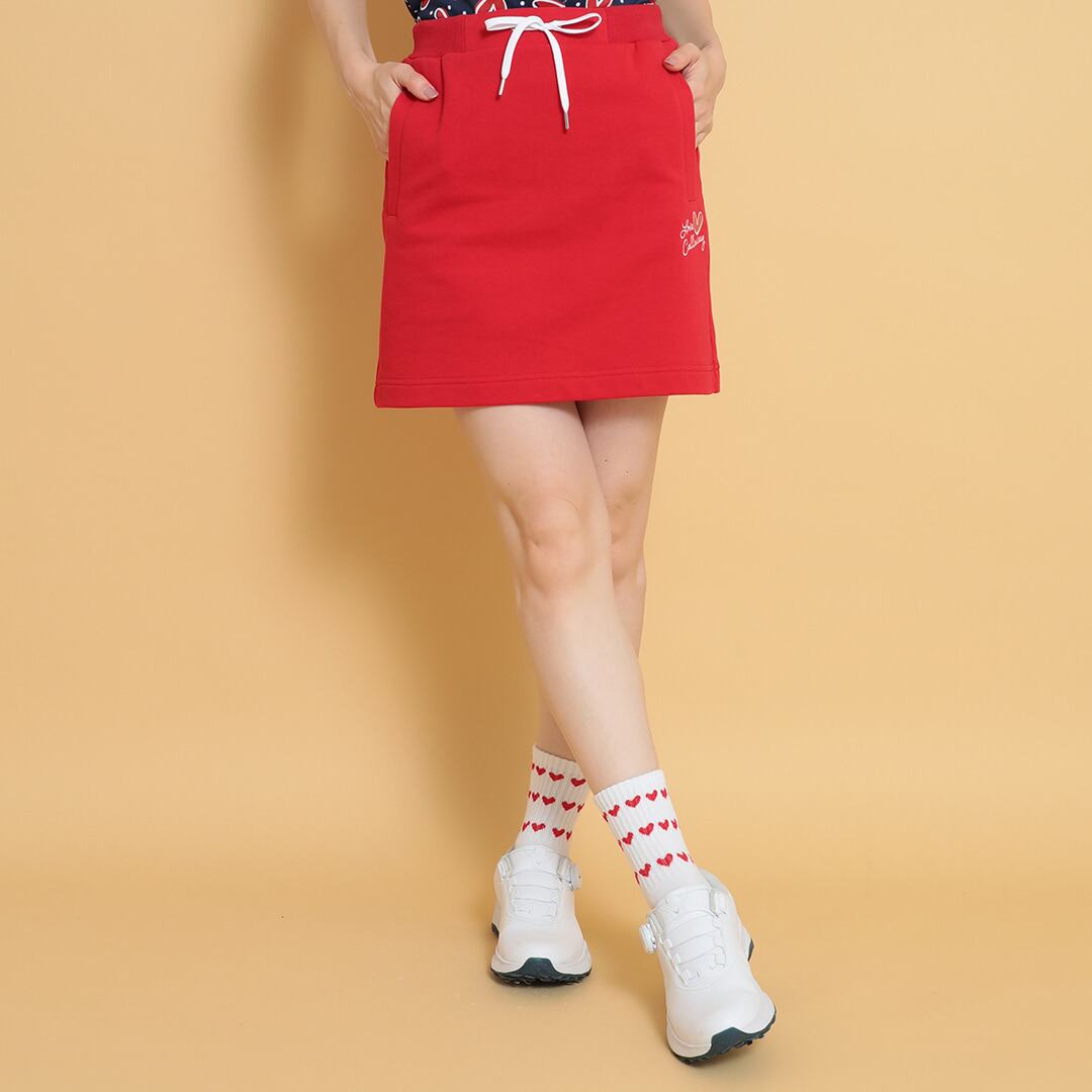 日本代购25年春款Callaway卡拉威高尔夫服装女士休闲LOVE短裙