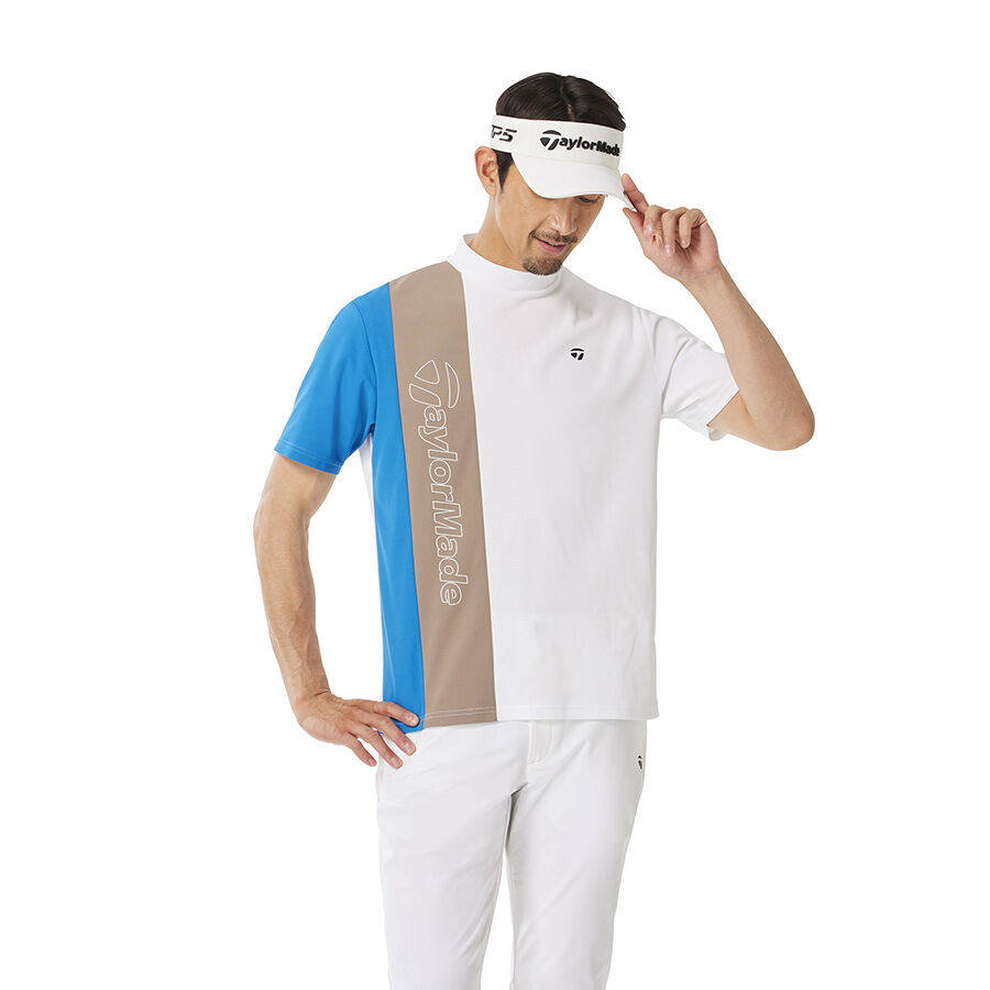 25年秋冬日本TaylorMade泰勒梅高尔夫服装男士拼色短袖T恤速干衫