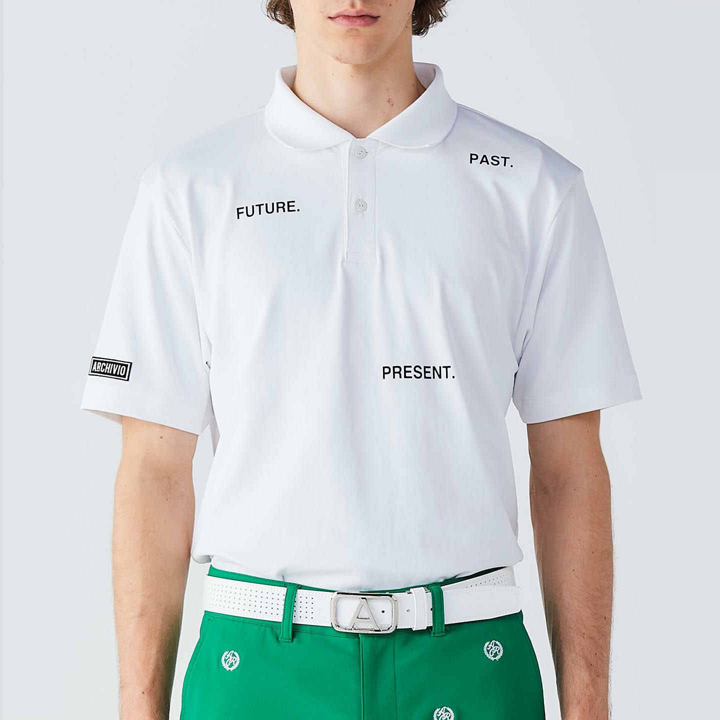 25年春夏款日本代购ARCHIVIO男士高尔夫服装短袖T恤速干polo衬衫