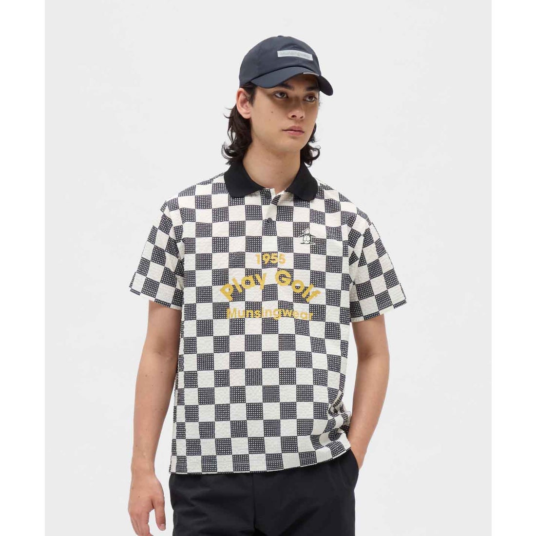 日本25年秋冬款万星威Munsingwear男士高尔夫服装宽松短袖POLO衫