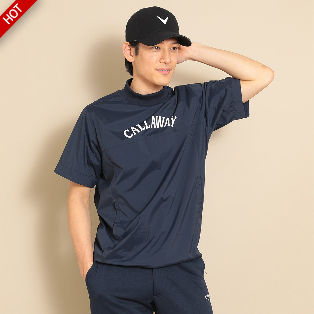 23日本直邮C23116101卡拉威Callaway 高尔夫男短袖上衣防泼水夹克