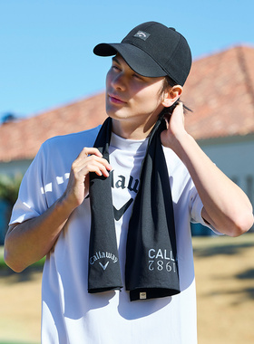 日本26春夏Callaway卡拉威男士高尔夫印花凉感抗UV运动易打理配件