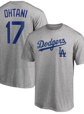 美职棒Dodgers洛杉矶道奇队Ohtani大谷翔平速干棉质短袖T恤可定制