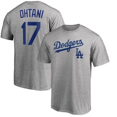 美职棒Dodgers洛杉矶道奇队Ohtani大谷翔平速干棉质短袖T恤可定制
