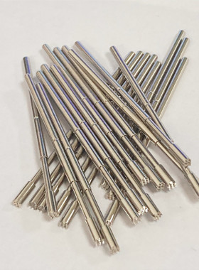 韩规弹簧测试探针1353L-H梅花头加长华荣针PCB针治具针55.5mm特长