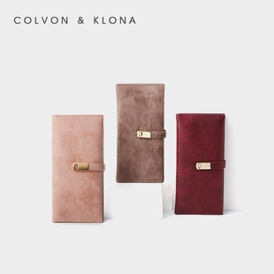 手拿多功能潮小清新钱夹 Colvon Klona钱包女长款 女士2025新款 韩版