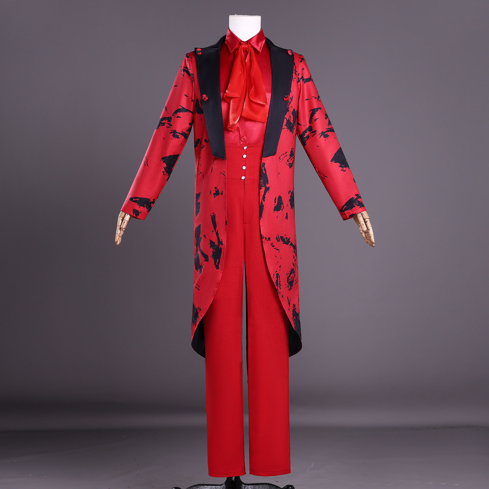 艾萨克cos 星期三第二季issac嘶噜怪红色礼服cosplay万圣节 cos