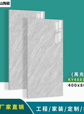 广东厂家直销400X800亮光中板瓷砖 室内客厅酒店厨房卫釉面墙砖