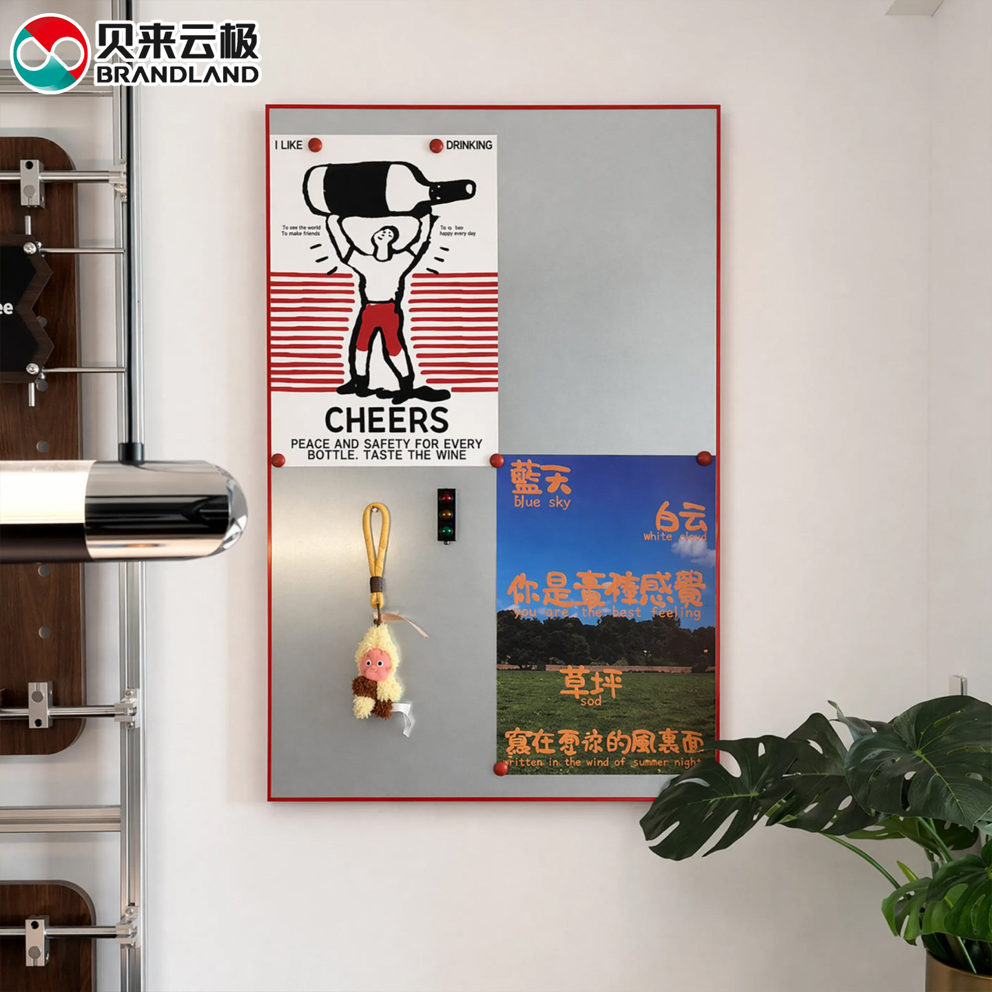brandland不锈钢照片墙博主同款