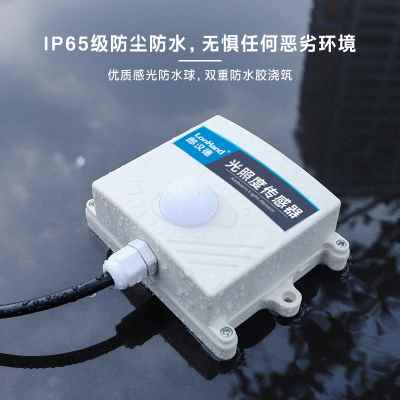 速发光照强度温感器农业大棚室内/外光照度检测仪传湿度模送器485