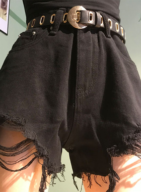 速发Wop#;s High Wet Dsim Shorts Rip&ed Hlow Out He Set