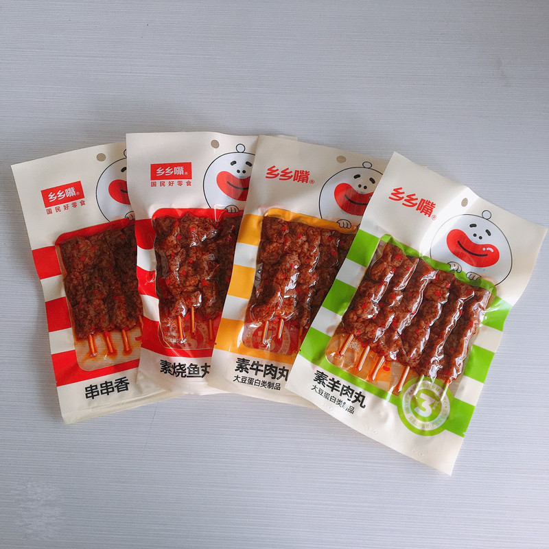 乡乡嘴酒鬼豆筋豆皮小包装湖南特产零食辣条豆干香干素肉小吃辣片