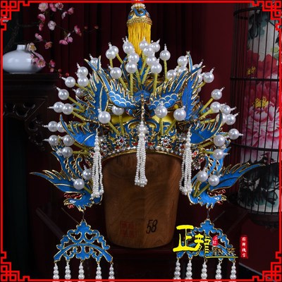 速发正龙戏装 戏曲老帽京剧冠剧盔旦凤戏佘太君杨门将 中档老旦帅