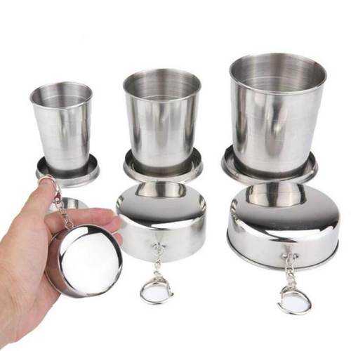 速发ltle Steel 5-lers Cpig Fdig Cup TraveS Outdoor