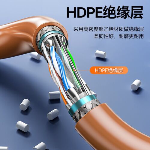 速发 泽六类双屏蔽网线山6工程高速兆无氧铜SFTP-005/6106/6050