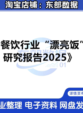 餐饮行业“漂亮饭”研究报告2025