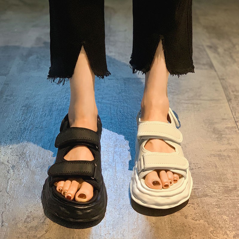 凉鞋男款夏季外穿运动凉拖鞋2025新款户外厚底男鞋真皮越南沙滩鞋