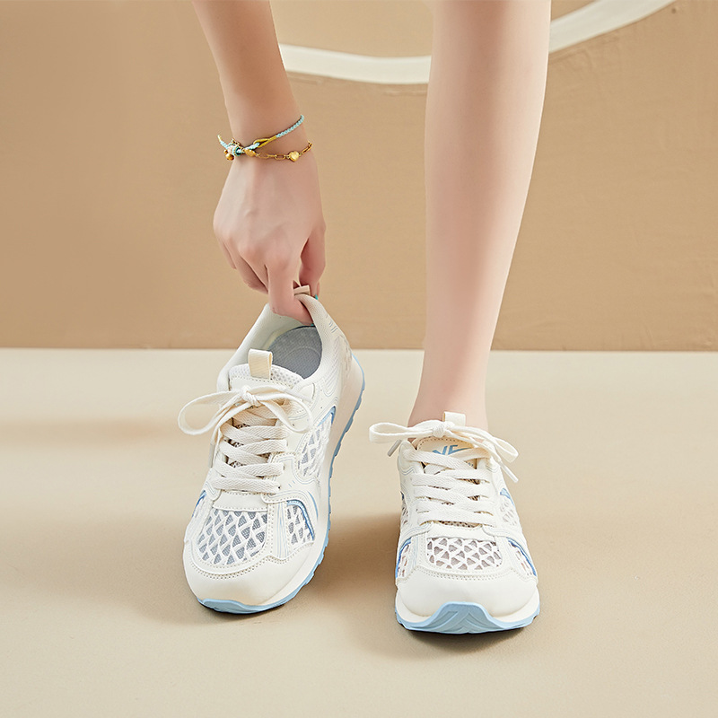 运动鞋女2025新款秋季百搭阿甘鞋爆款网面女鞋子透气轻便休闲网鞋