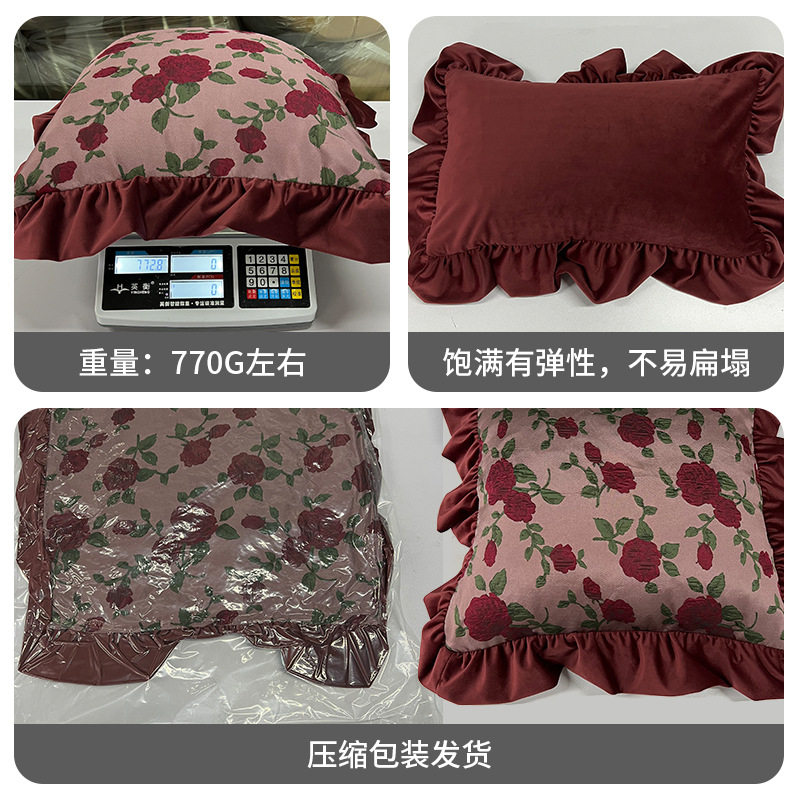 美式复古高端抱枕可拆洗家用客厅沙发靠垫套网红床头丝绒抱枕