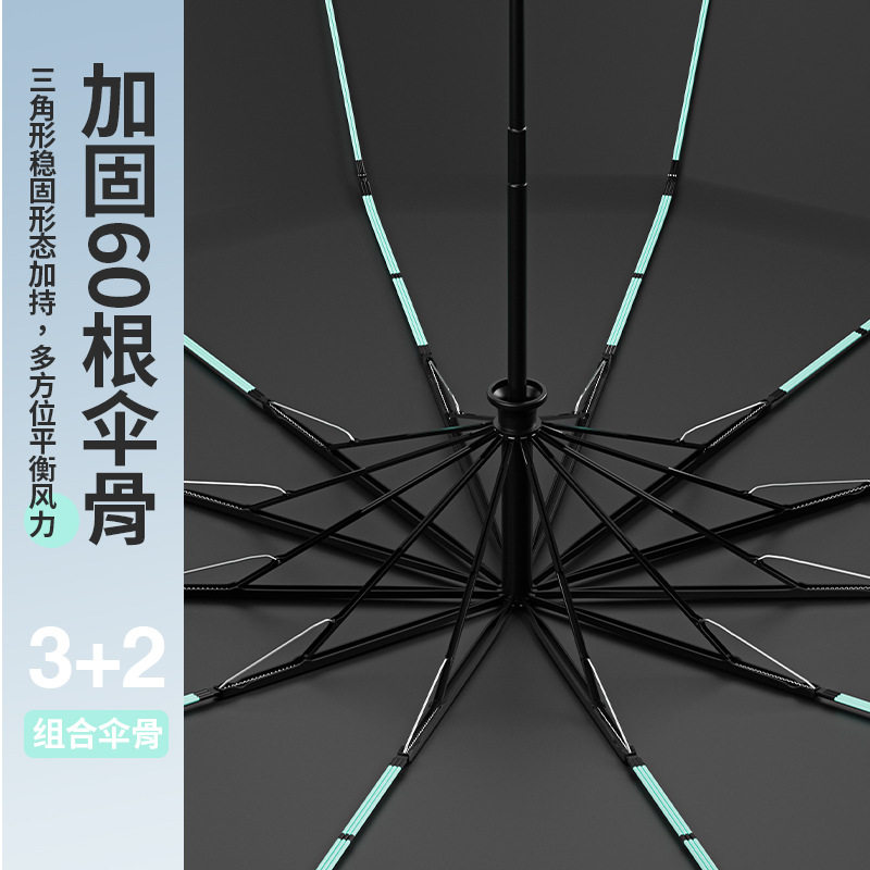 全自动反向伞大号男士雨伞折叠伞女高级感遮阳防晒太阳伞碰击布钢
