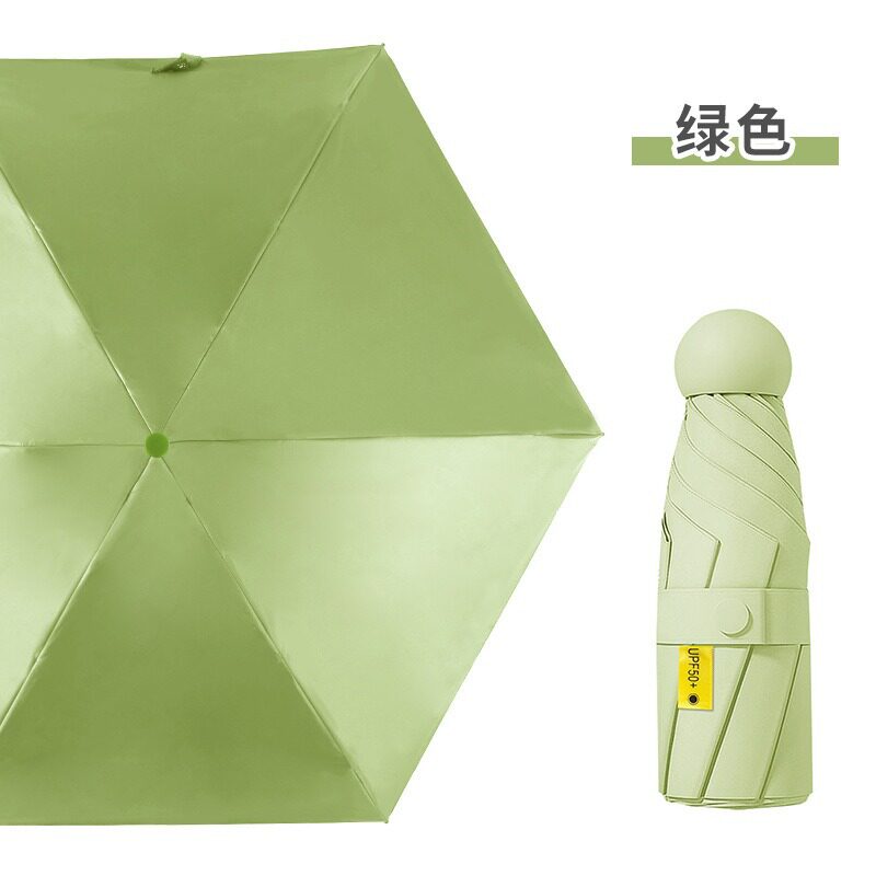 日本进口遮阳伞太阳伞轻便小巧便携防晒伞防紫外线女胶囊伞晴雨两
