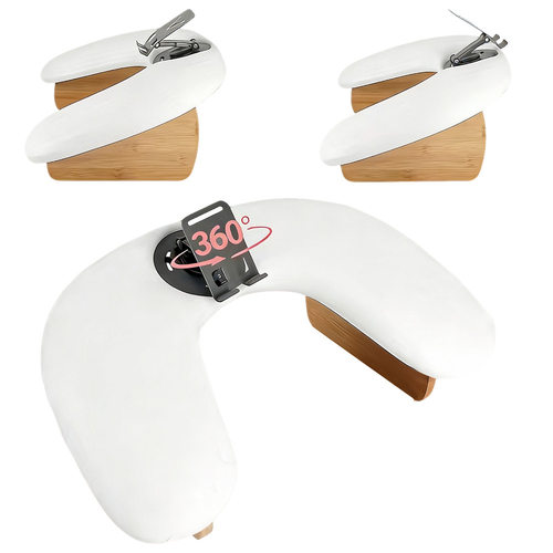 俄式原木蝴蝶美甲手枕U型设计可休息桌垫缓解疲劳爆款网红日式