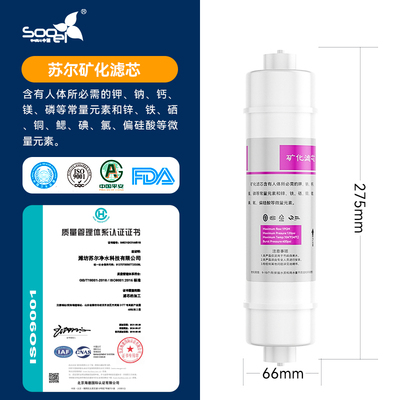 苏尔sooel美式快接矿化滤芯