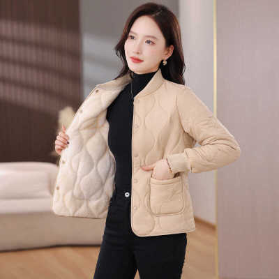 内穿小棉袄女秋冬新款加绒加厚棉衣外套贴身保暖内穿打底羽绒棉服