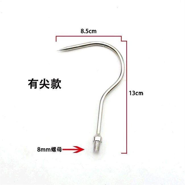 高端款小搭虾钓鱼器n锚鱼搭钩z钢钩抓鱼钩钩娄钩子不锈钢加长奢华