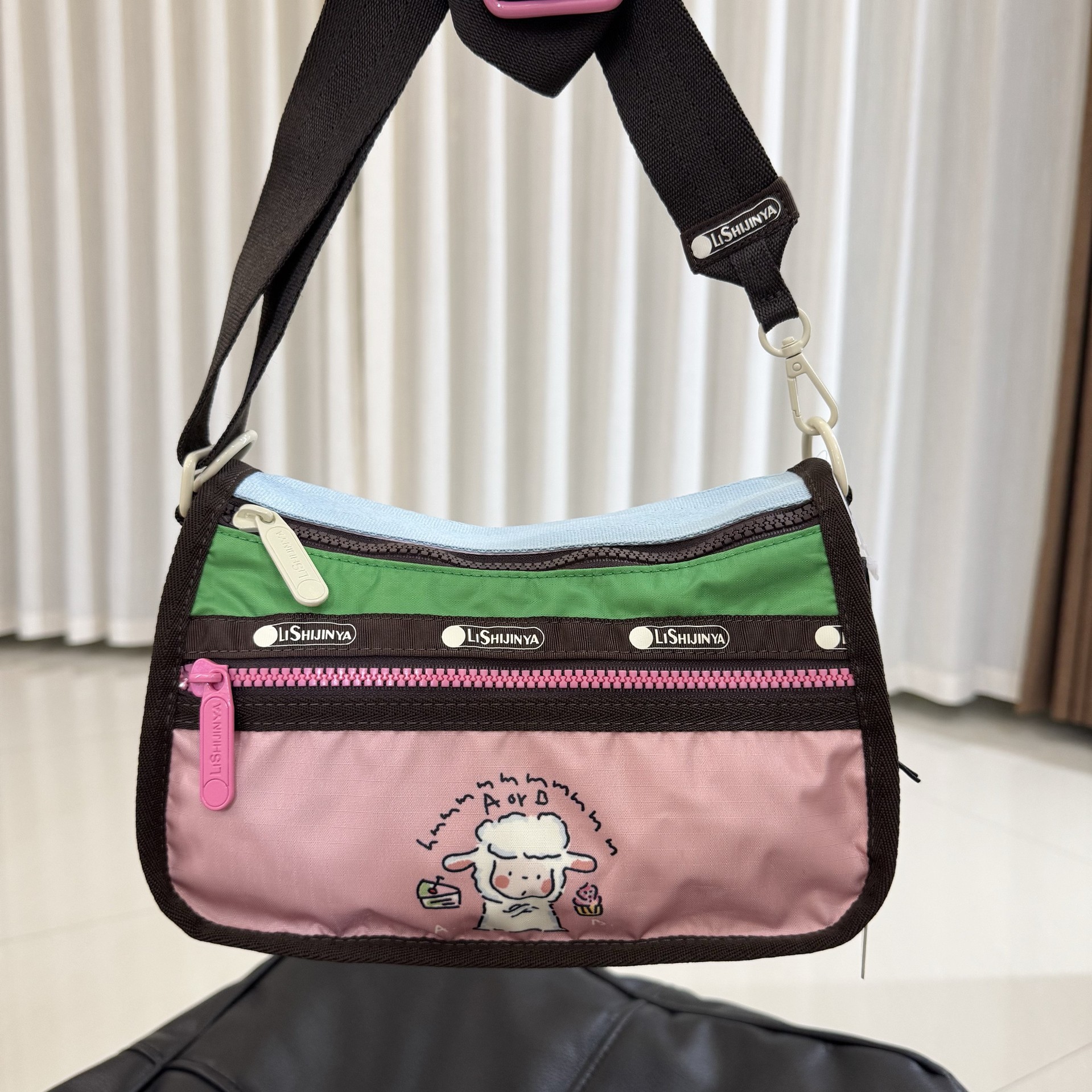 布布家包包女斜挎包新休闲防泼水小方包单肩布包H020