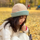 出口日单冬季 保暖帽子女仿羊羔绒加厚护耳帽时尚 拼色运动滑雪帽女