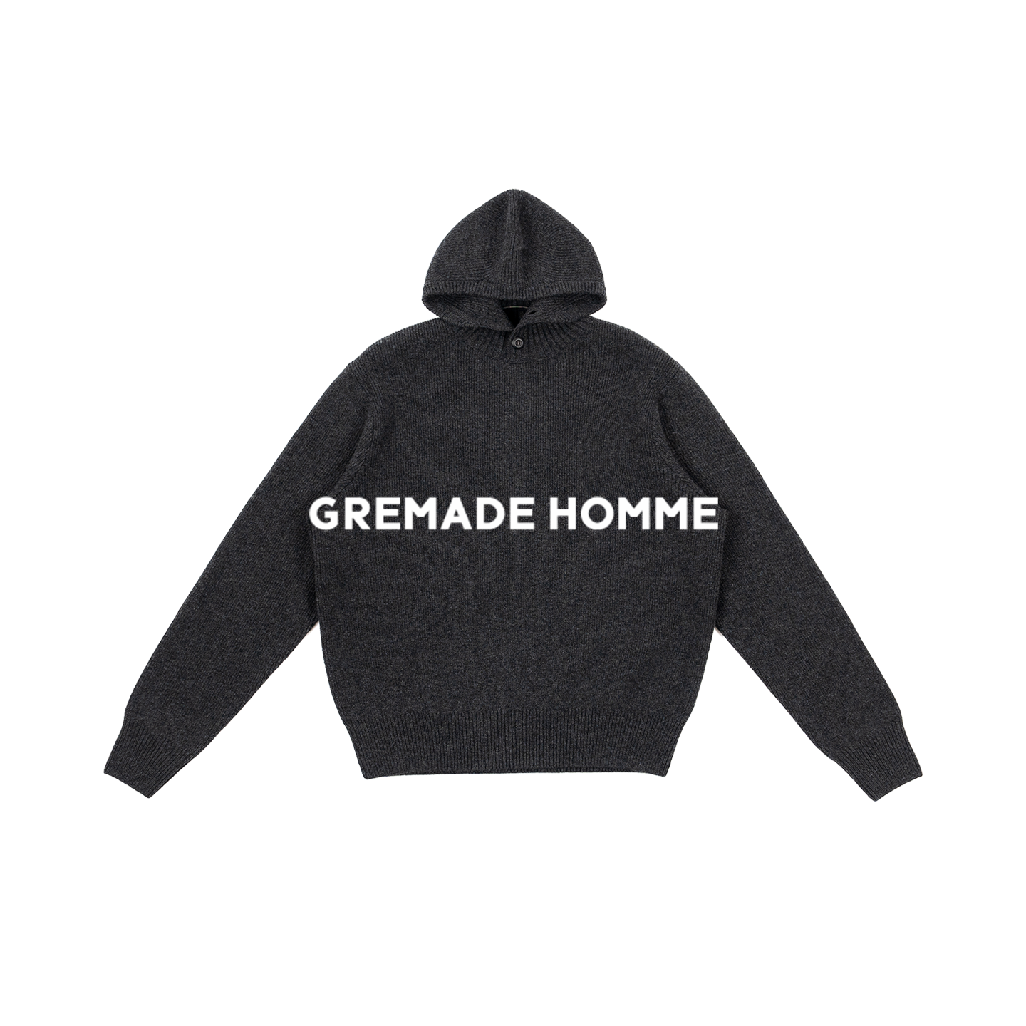 UPW百分百羊毛高领连帽毛衣卫衣