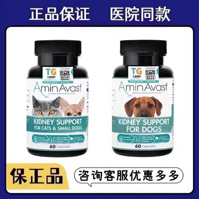 美国AminAvast胺肾猫咪小型犬进口肾宠物衰促进健康停肾脏功能肌
