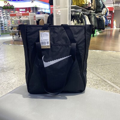 正品NIKE耐克大容量百搭简约男女运动休闲手拎包单肩包DR7217-010