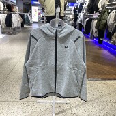 新款 UA安德玛简约LOGO连帽百搭训练跑步女运动休织夹克外套 正品